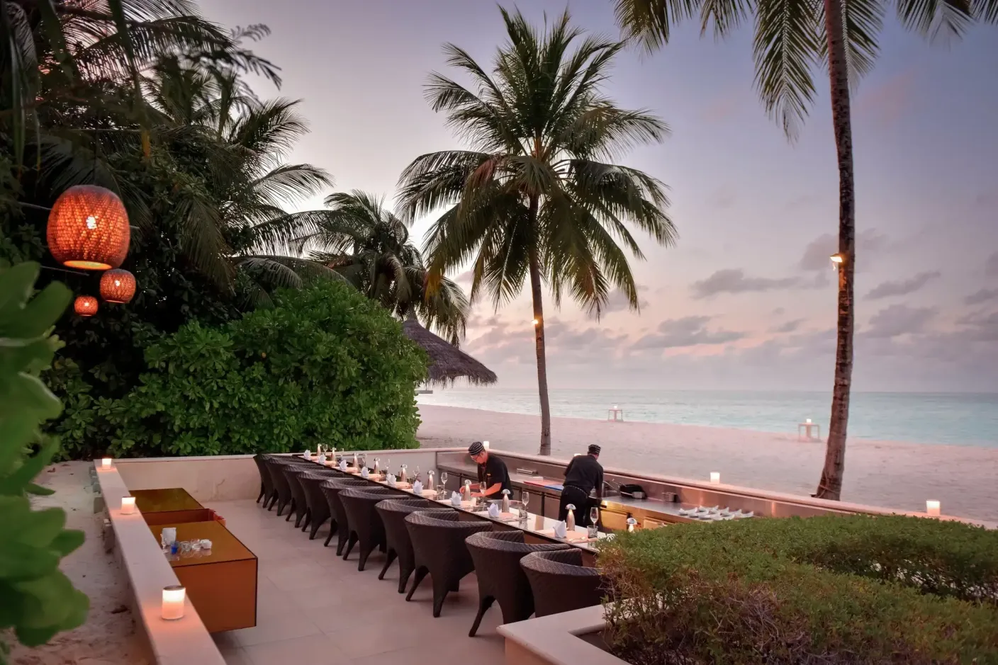 Koko teppanyaki bar at the water's edge