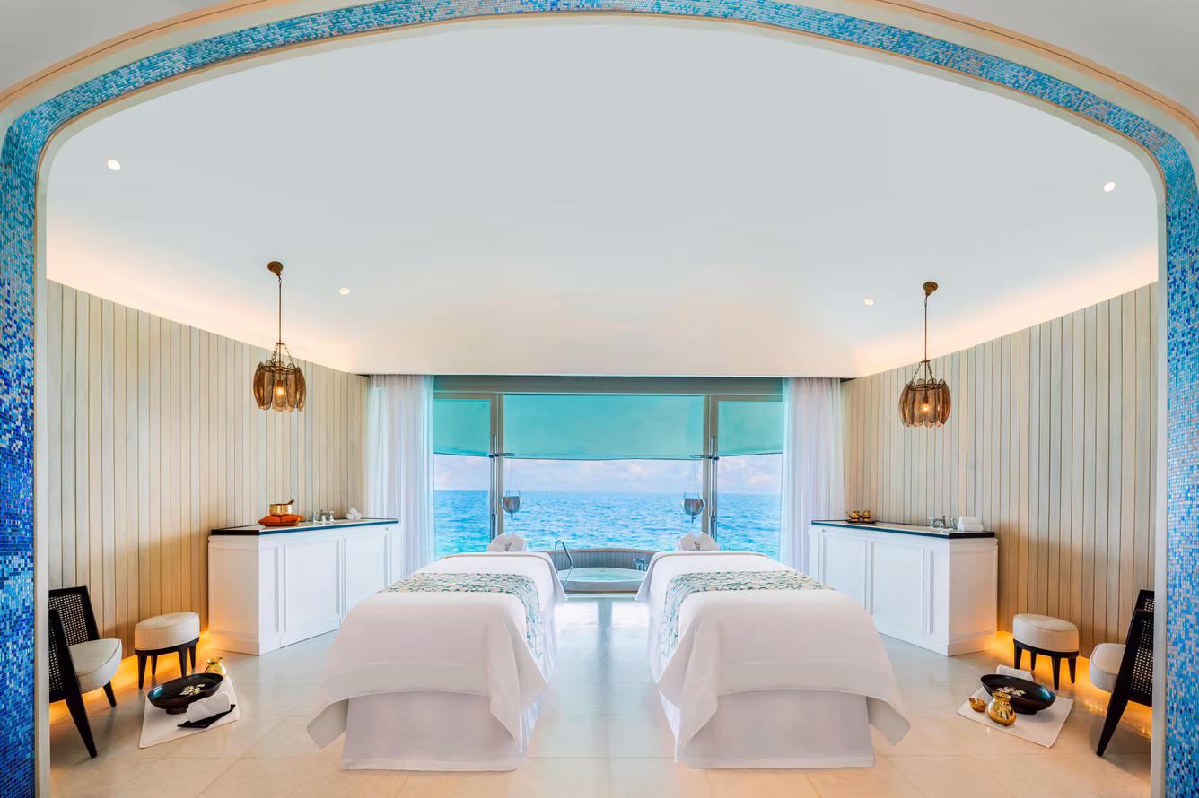 Iridium Spa treatment suite over the water